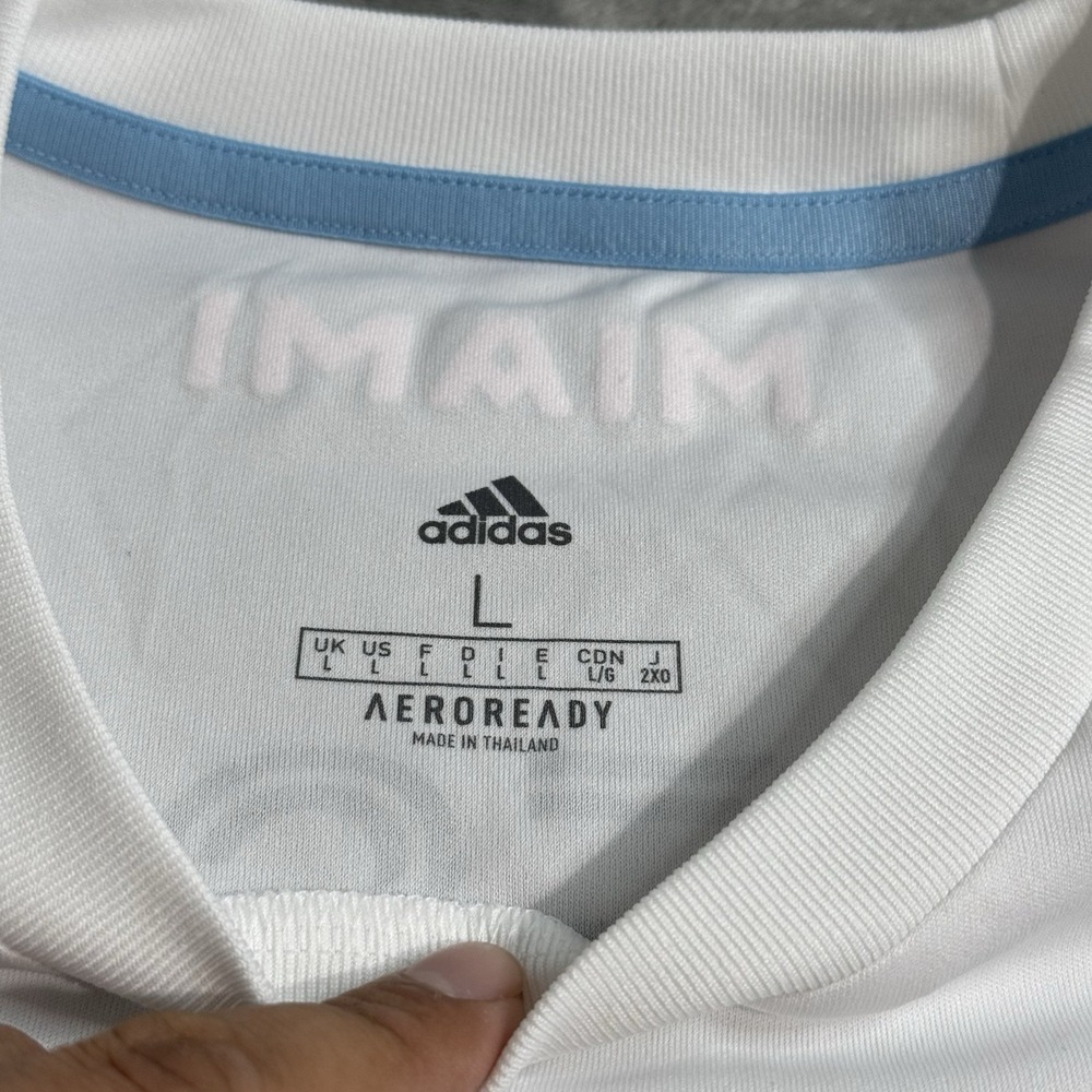 Adidas Lionel Messi Inter Miami CF #10 Men's Jersey White Size L RARE Soccer - Picture 5 of 12